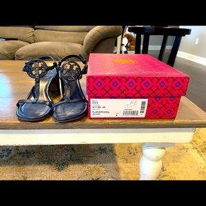Tory Burch Navy Miller Sandal